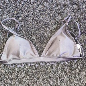 black bathing suit top